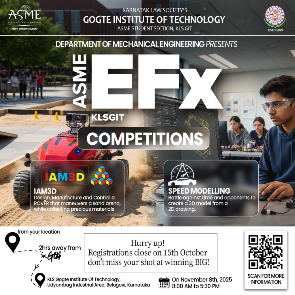 Dept. of Mechanical Engg. ASME Student section presents – EFX ...